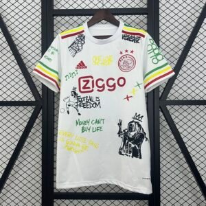 Camiseta Edición Especial Ajax x Bob Marley 25/26 Blanca
